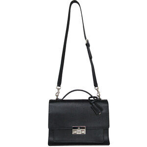 Gucci Bag Silver Shoulder Handbag Black Leather